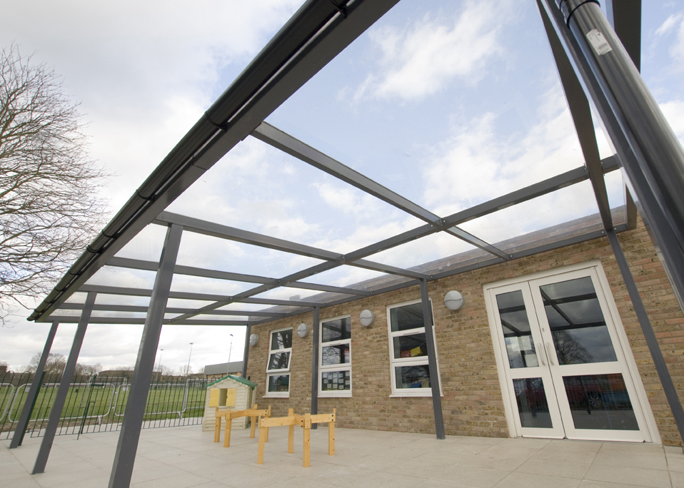 Image of a walkway installed at St. Anthony's School